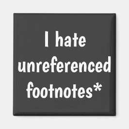 私は参照されていない脚注が嫌いだ マグネット