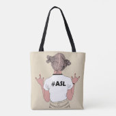 私は友人のトートバック愛します トートバッグ (裏面)