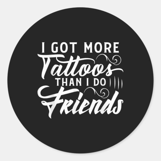 私は友得達タトゥーよりも多くのタトゥーを行う ラウンドシール (正面)