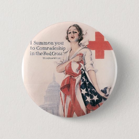 私は友情に呼び出します 缶バッジ (正面)