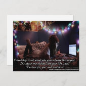 私は友情のはがきに来た ポストカード (正面/裏面)