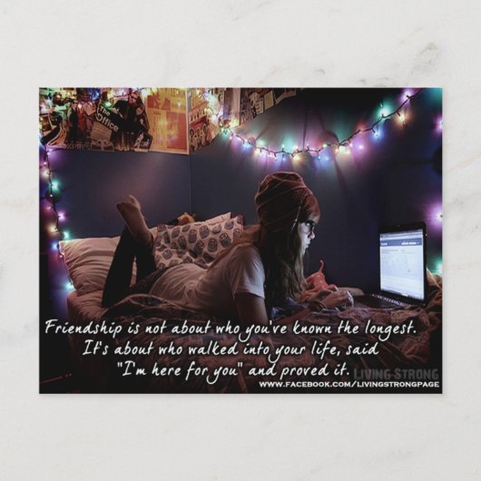 私は友情のはがきに来た ポストカード (正面)