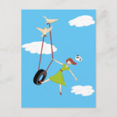 私は友達から少し高救済くなる ポストカード (正面)