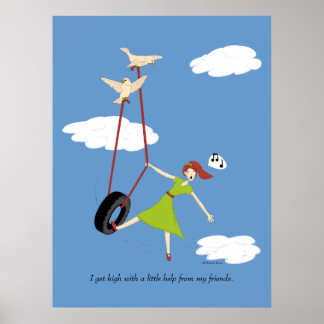 私は友達から救済少し元気になる。 ポスター