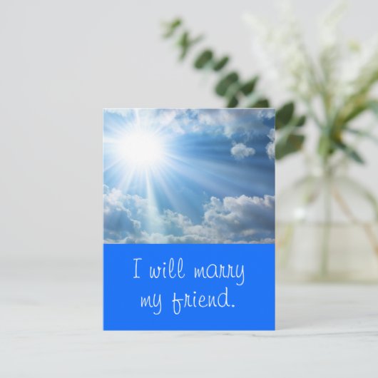私は友達と結婚する。結婚招待状 招待状 (スタンド正面)