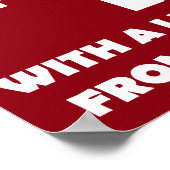 私は友達のサイン救済から少し高くなる ポスター (角)