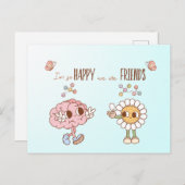 私は友達のセロトニンでとても嬉しい ポストカード (正面/裏面)