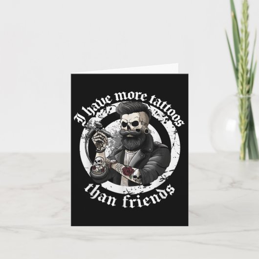 私は友達のタトゥーよりも多くのタトゥーを持っているAddict Ta カード (正面)