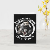 私は友達のタトゥーよりも多くのタトゥーを持っているAddict Ta カード (黄色い花)