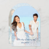 私は友達のフォトレ最高のースの結婚式の招待と結婚 招待状 (正面/裏面)