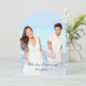 私は友達のフォトレ最高のースの結婚式の招待と結婚 招待状 (スタンド正面)