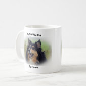 私は友達のマグカップを口にしゃべる。 コーヒーマグカップ (正面左)