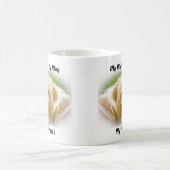 私は友達のマグカップを口にしゃべる。 コーヒーマグカップ (中央)