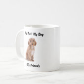 私は友達のマグカップを口にしゃべる。 コーヒーマグカップ (正面左)