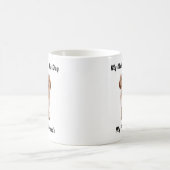 私は友達のマグカップを口にしゃべる。 コーヒーマグカップ (中央)