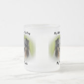 私は友達のマグカップを口にしゃべる。 フロストグラスマグカップ (中央)