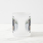 私は友達のマグカップを口にしゃべる。 フロストグラスマグカップ (中央)