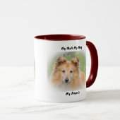 私は友達のマグカップを口にしゃべる。 マグカップ (正面右)