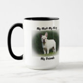 私は友達のマグカップを口にしゃべる。 マグカップ (左)