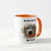 私は友達のマグカップを口にしゃべる。 マグカップ (正面右)