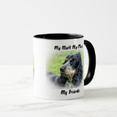 私は友達のマグカップを口にしゃべる。 マグカップ (正面右)