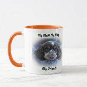 私は友達のマグカップを口にしゃべる。 マグカップ (左)