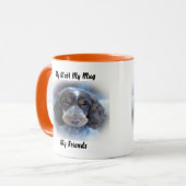 私は友達のマグカップを口にしゃべる。 マグカップ (正面左)