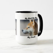 私は友達のマグカップを口にしゃべる。 マグカップ (正面右)