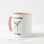 私は友達のマグカップを口にしゃべる。 マグカップ (正面左)