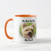 私は友達のマグカップを口にしゃべる。 マグカップ (左)