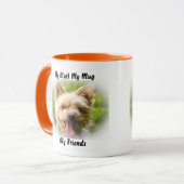 私は友達のマグカップを口にしゃべる。 マグカップ (正面左)