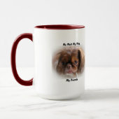 私は友達のマグカップを口にしゃべる。 マグカップ (左)