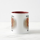 私は友達のマグカップを口にしゃべる。 マグカップ (中央)