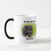 私は友達のマグカップを口にしゃべる。 モーフィングマグカップ (左)