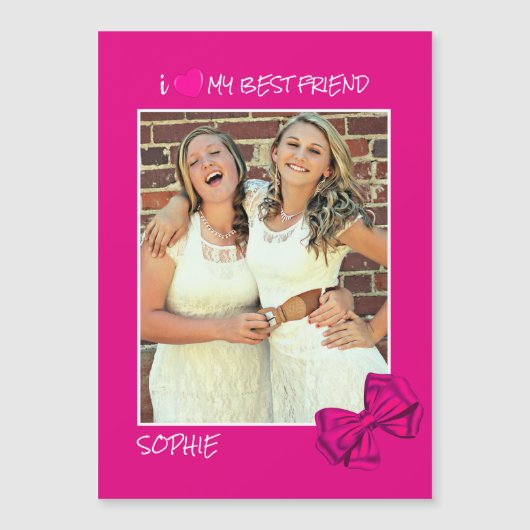 私は友達の最高の写真が大好きカスタム- パーソナライズされた (正面)