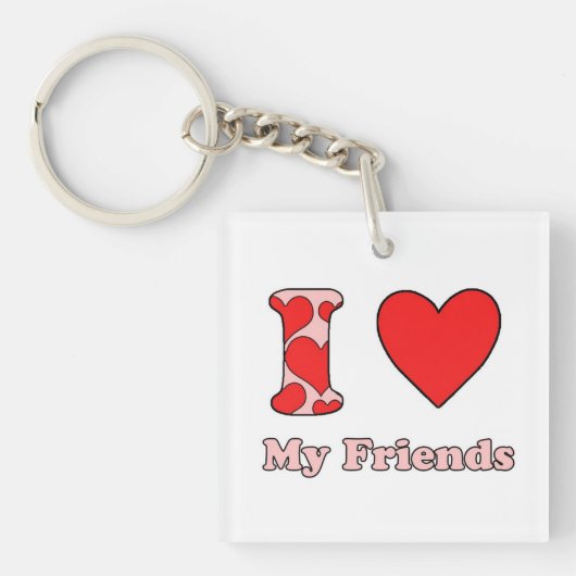 私は友達を愛している キーホルダー (正面)