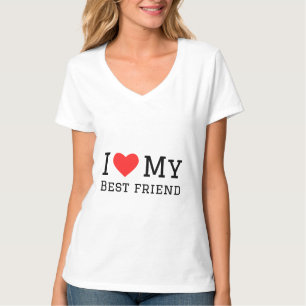 私は友達を愛し最高のている Tシャツ