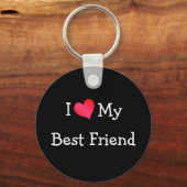 私は友達を愛最高のしている キーホルダー (正面)