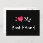 私は友達を愛最高のしている ポストカード (正面/裏面)
