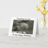 私は双子のハッピーバースデー カード (黄色い花)