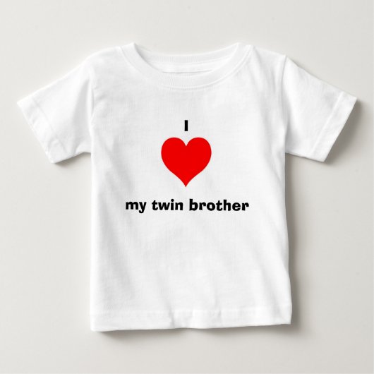 私は双子の兄を愛している ベビーTシャツ (正面)