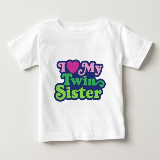 私は双子の妹を愛している ベビーTシャツ (正面)