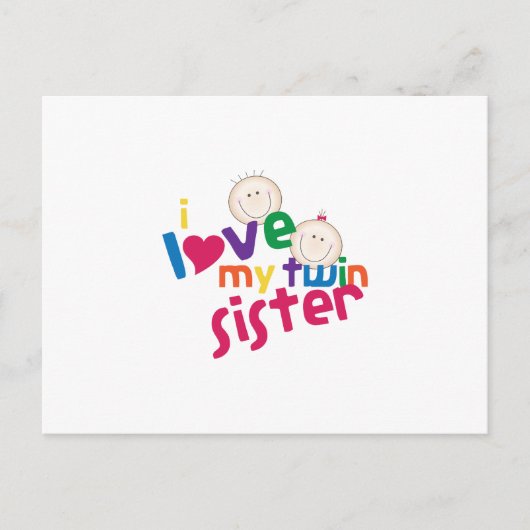 私は双子の妹を愛している ポストカード (正面)