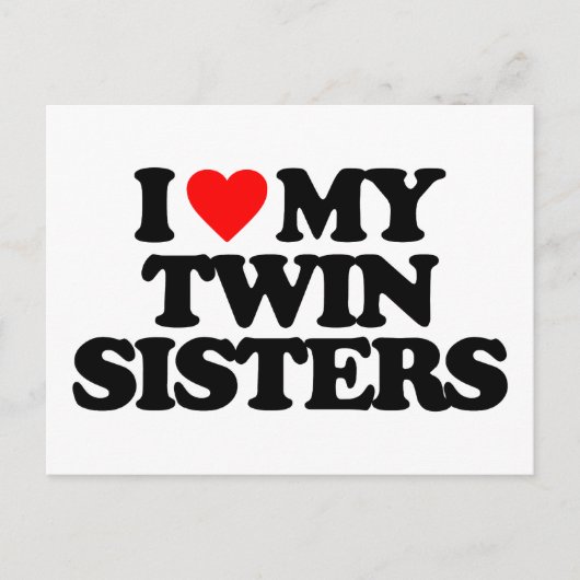 私は双子の姉妹が大好き ポストカード (正面)