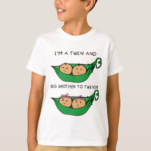 私は双生児に双生児およびお兄さんです Tシャツ