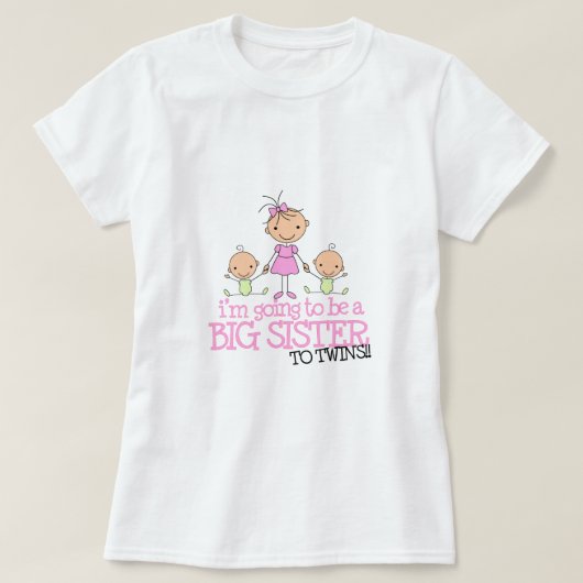 私は双生児へ姉であることを行っています Tシャツ (デザイン正面)