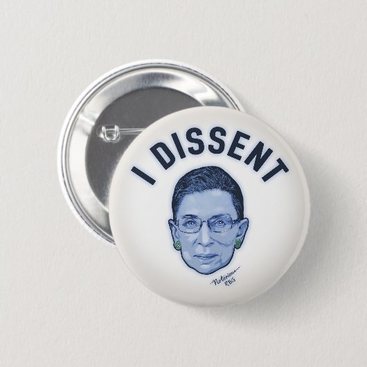 私は反対します 缶バッジ (正面&裏面)