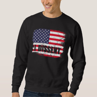 私は反対する米国国旗の女性の強い声明 スウェットシャツ