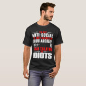 私は反社会的Idではなく、むしろアーチェリーをやっている Tシャツ (正面フル)