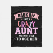 私は叔母がいる フリースブランケット (正面)